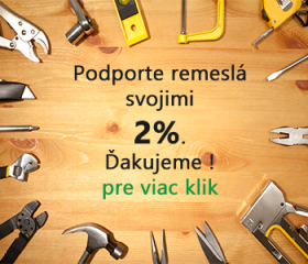 Podporte remeslá 2%