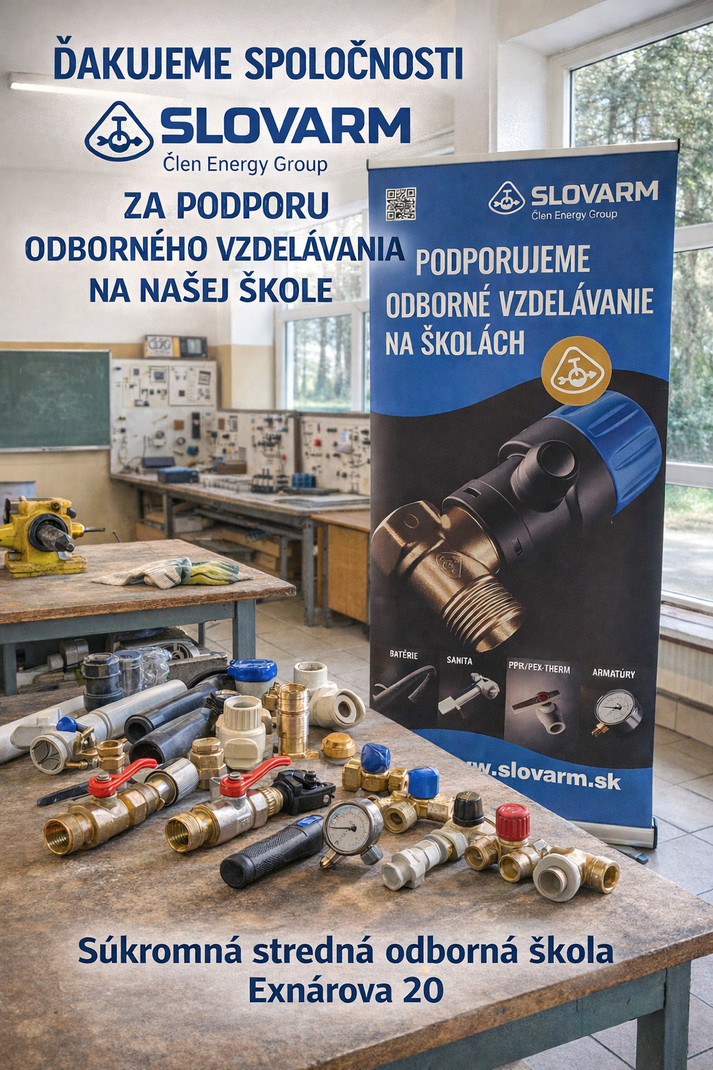 Poďakovanie spoločnosti Slovarm, a. s.